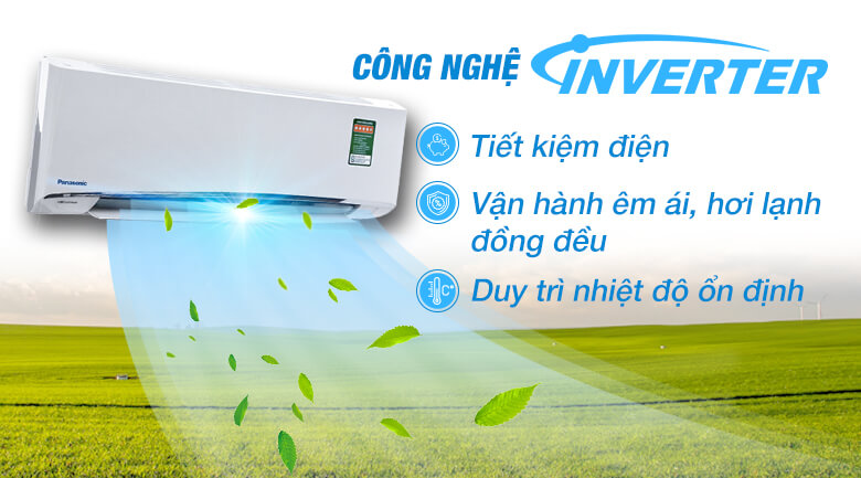 Điều Hòa Treo Tường Panasonic Inverter 1 Chiều 11900 BTU (CU/CS-U12VKH-8) rẻ