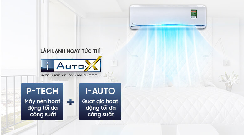 Điều Hòa Treo Tường Panasonic Inverter 1 Chiều 11900 BTU (CU/CS-U12VKH-8) chất lượng