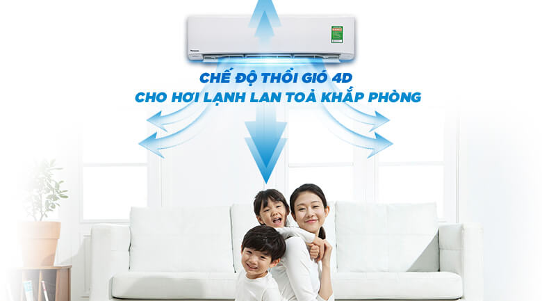 Điều Hòa Treo Tường Panasonic Inverter 1 Chiều 11900 BTU (CU/CS-U12VKH-8) ưu đãi