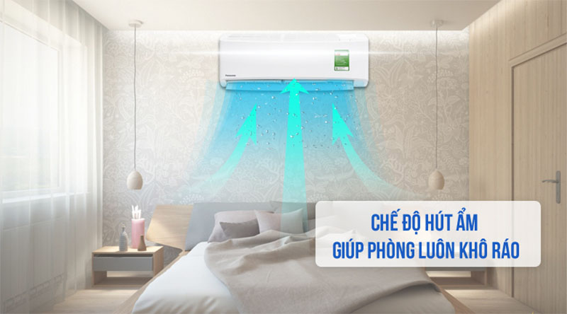Điều Hòa Treo Tường Panasonic Inverter 1 Chiều 9.000 BTU (CU/CS-XPU9WKH-8) hút ẩm