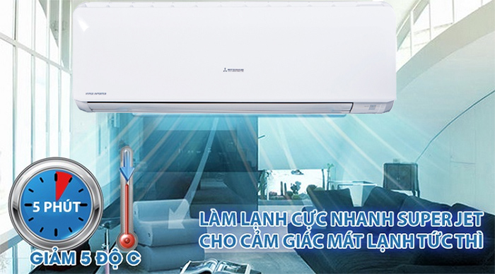 Điều hòa treo tường Mitsubishi Heavy Inverter 1 chiều 24.000 BTU (SRK/SRC24YXP-W5) chính hãng