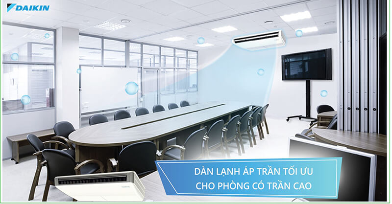 Điều hòa áp trần Daikin 1 chiều 34.500 BTU (FHNQ36MV1V/RNQ36MV1V) điều khiển không dây (BRC7NU66)