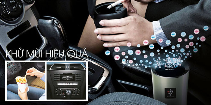 Máy lọc không khí trên xe hơi Sharp IG-GC2E-B