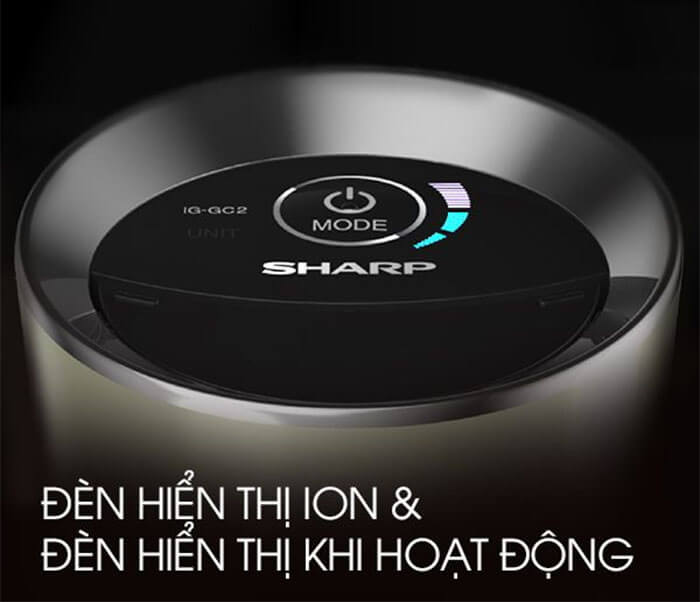 Máy lọc không khí trên xe hơi Sharp IG-GC2E-B chất lượng