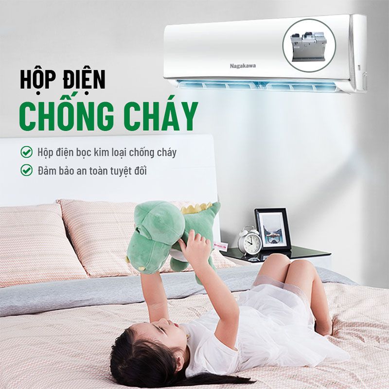 Điều hòa treo tường Nagakawa 1 chiều 9.000 BTU (NS-C09R1M05)