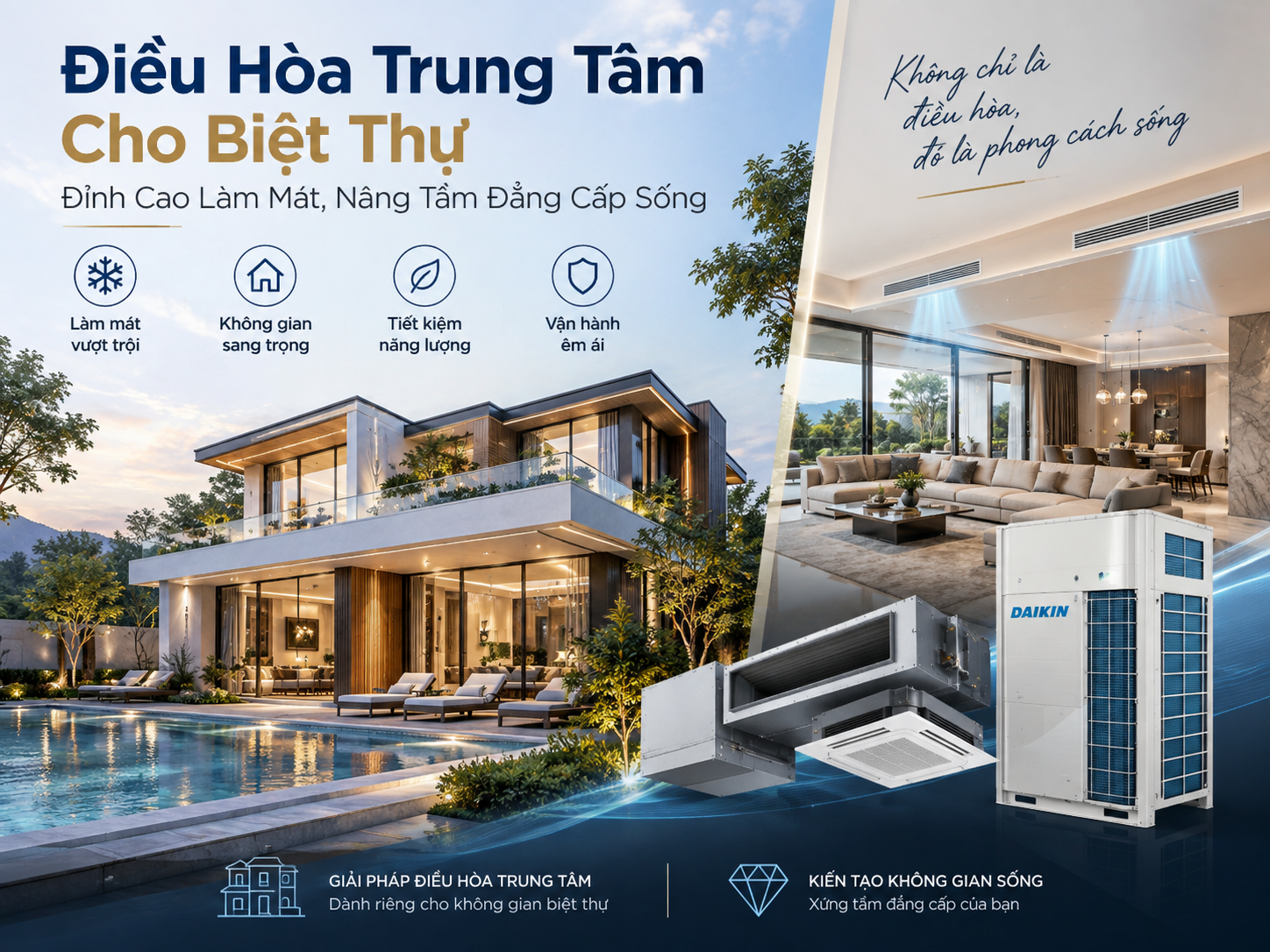 Điều Hòa Trung Tâm Cho Biệt Thự: Đỉnh Cao Làm Mát, Nâng Tầm Đẳng Cấp Sống