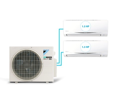 Combo 2 dàn lạnh Điều Hòa Inverter Multi S MKC50RVMV/CTKC25RVMV+CTKC25RVMV – ảnh trong thư viện sản phẩm AC Hà Nội.