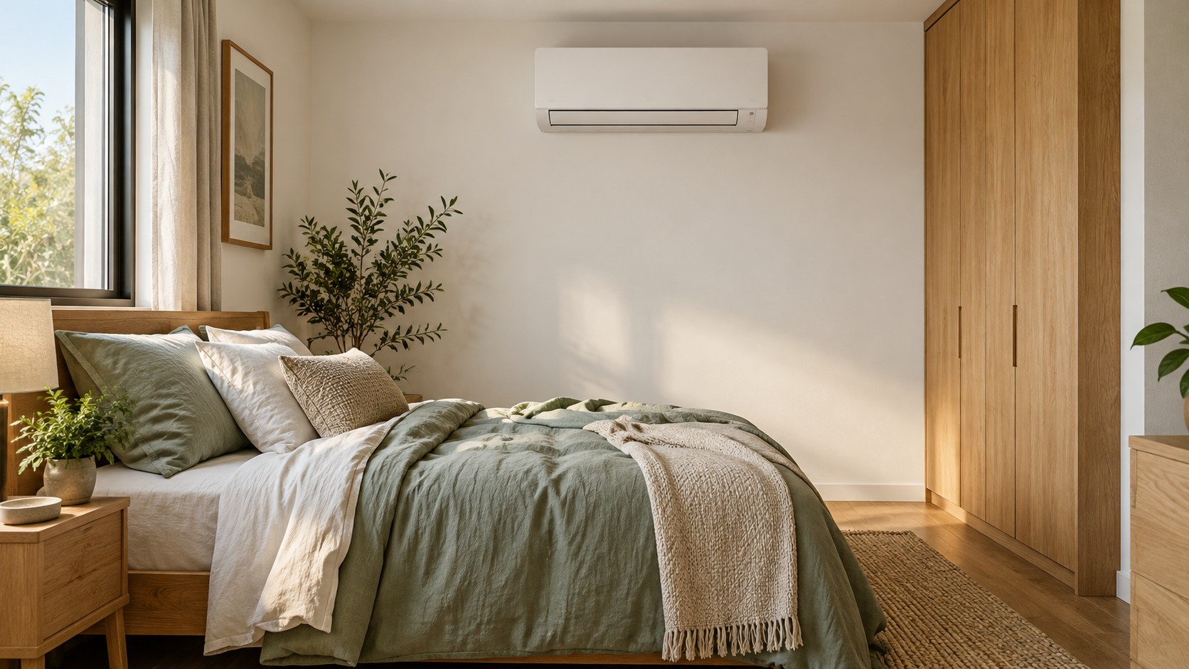 Gợi ý bố trí thiết bị và cửa gió trong không gian hoàn thiện.