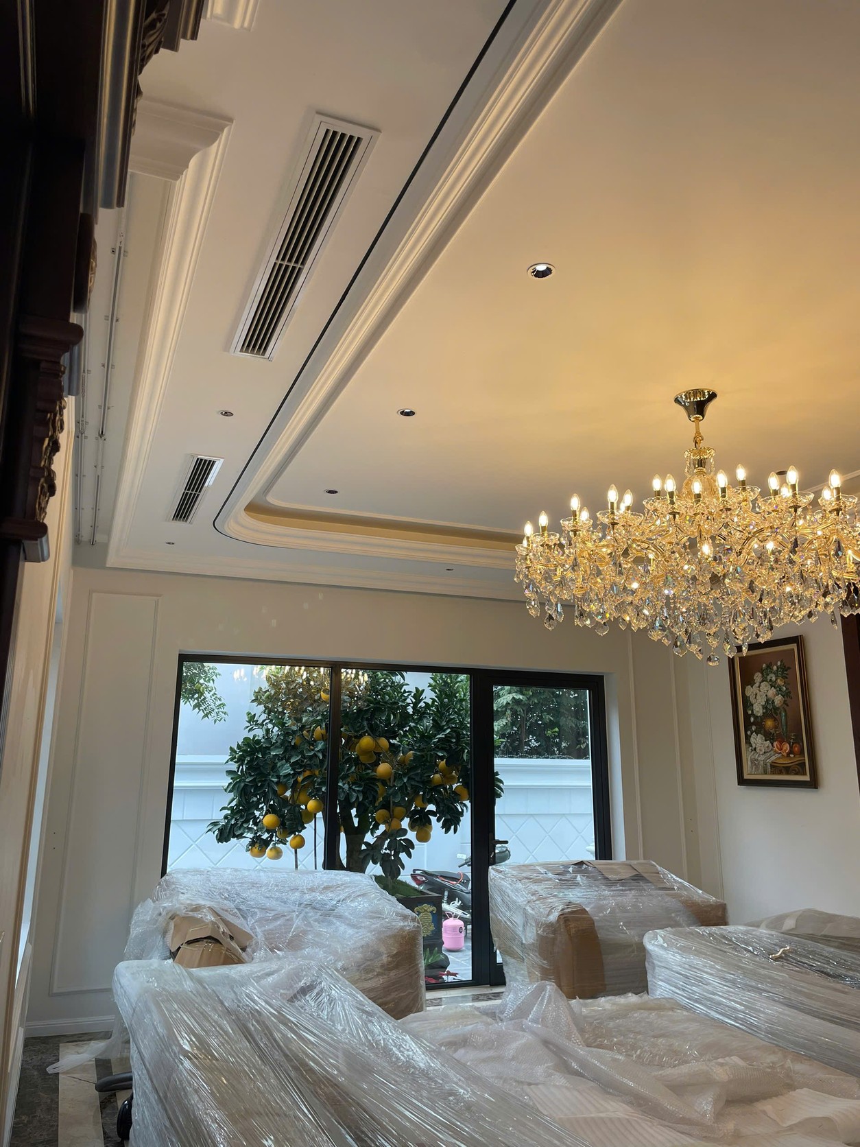 Ảnh thực tế Công trình biệt thự Mê Linh trong hồ sơ công trình AC Hà Nội.