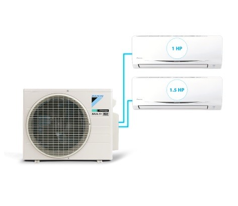 Combo 2 dàn lạnh Điều Hòa Inverter Multi S MKC50RVMV/CTKC25RVMV+CTKC35RVMV – ảnh trong thư viện sản phẩm AC Hà Nội.