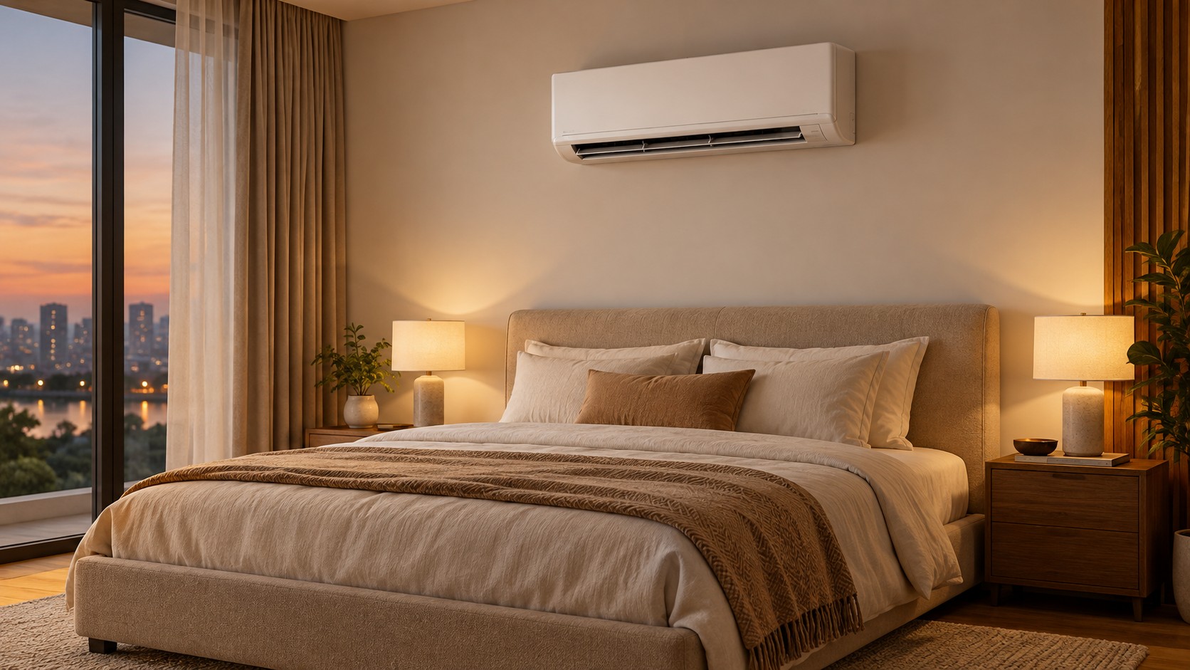 Gợi ý bố trí thiết bị và cửa gió trong không gian hoàn thiện.