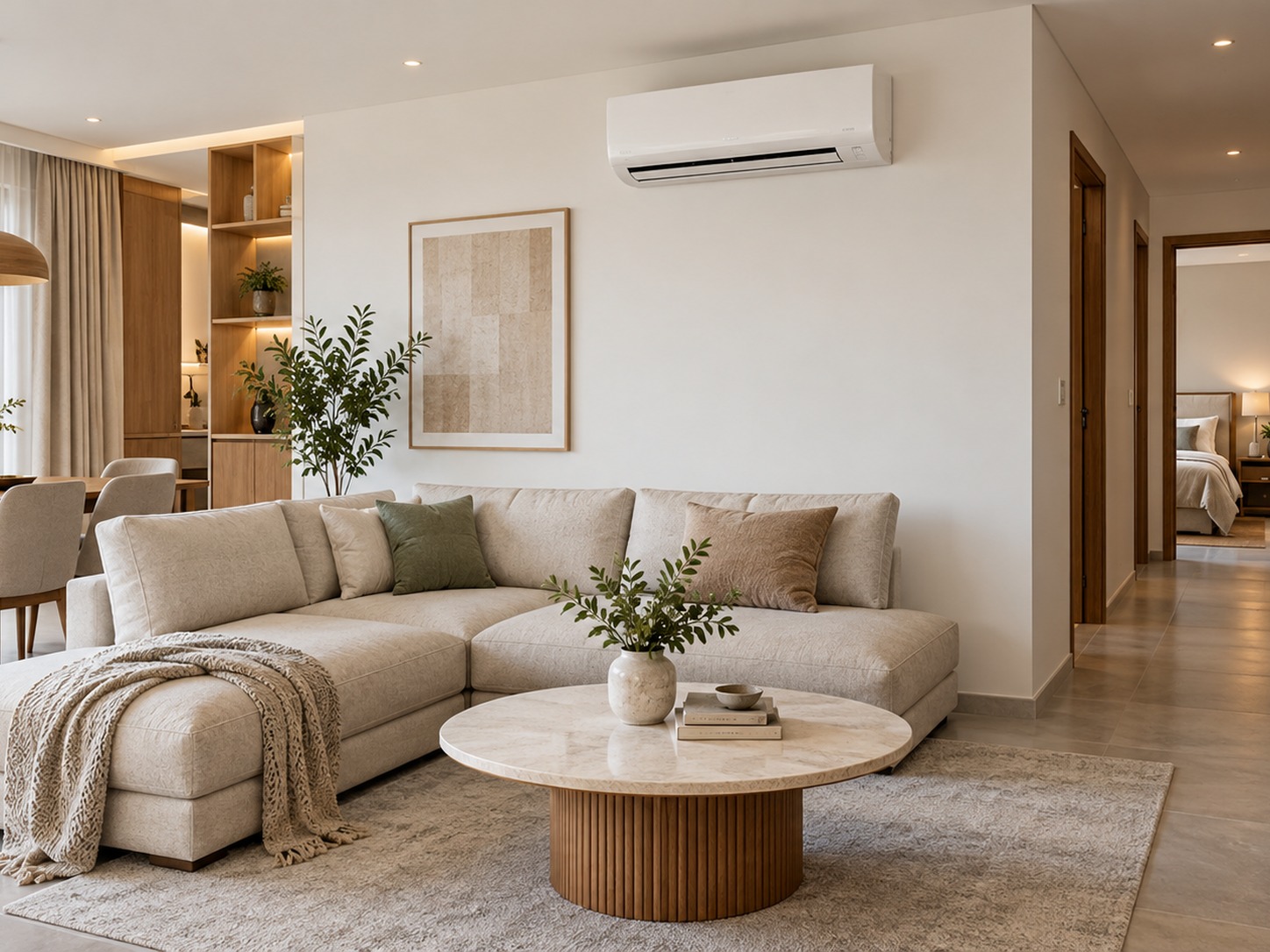 Điều hòa Multi 1 nóng 3 lạnh: Thiết kế cấu hình theo lịch dùng của ba phòng