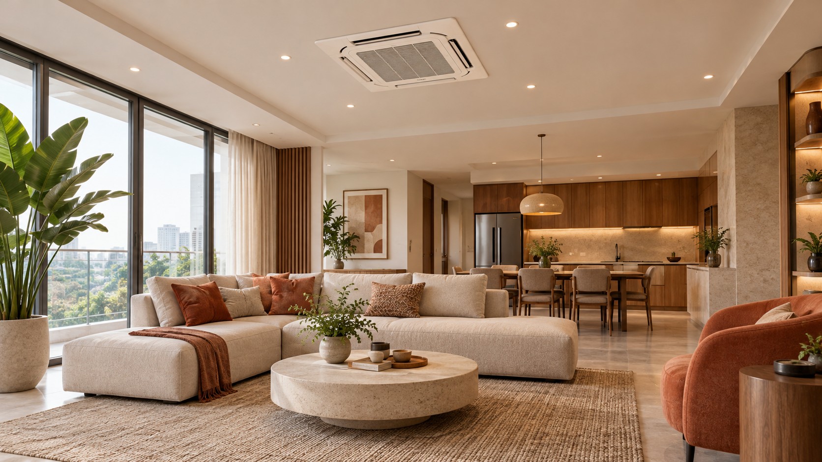Gợi ý không gian sử dụng điều hòa phù hợp với nội thất.