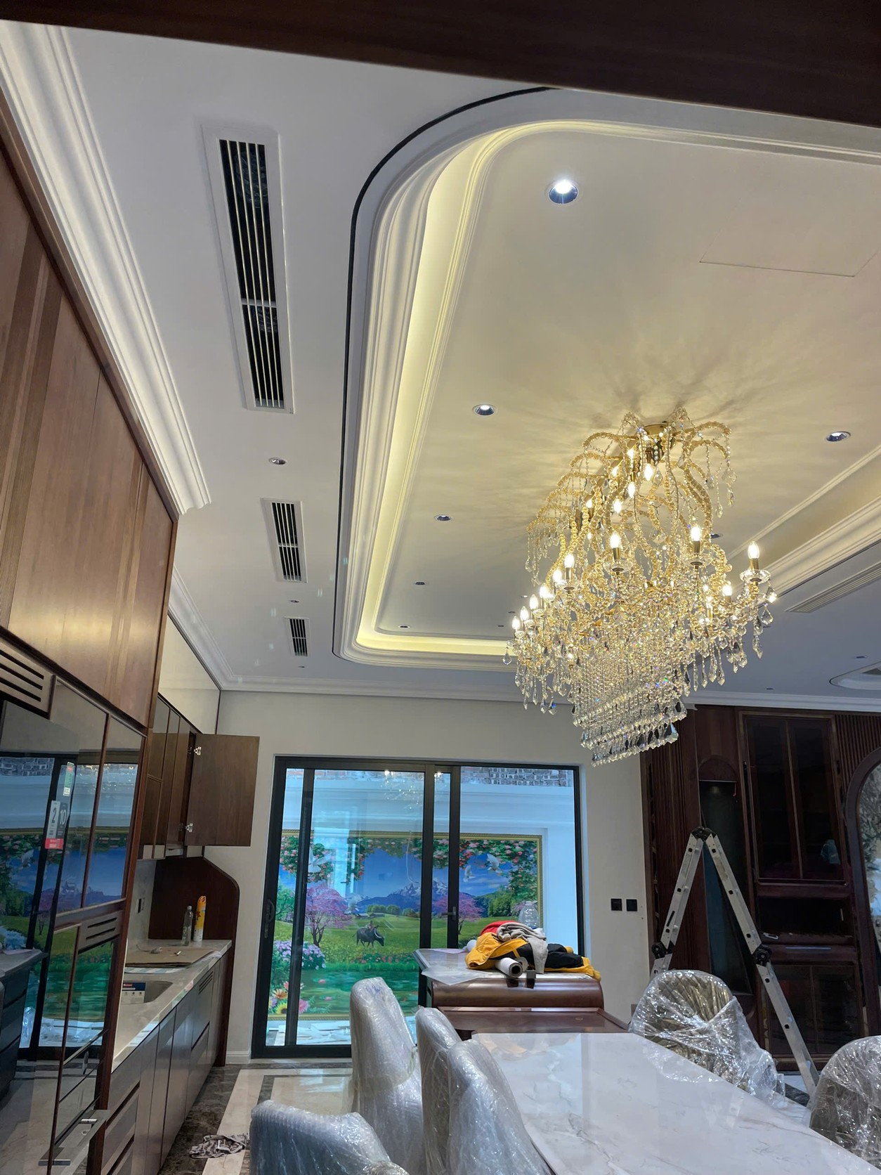 Ảnh thực tế Công trình biệt thự Mê Linh trong hồ sơ công trình AC Hà Nội.