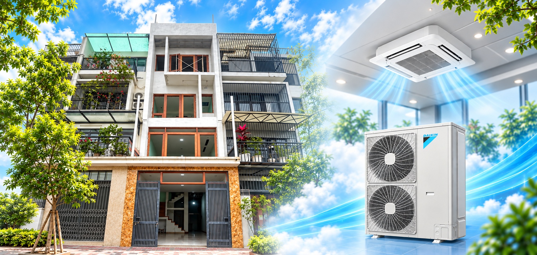 Dự án điều hòa nhà anh Hùng – Trịnh Văn Bô