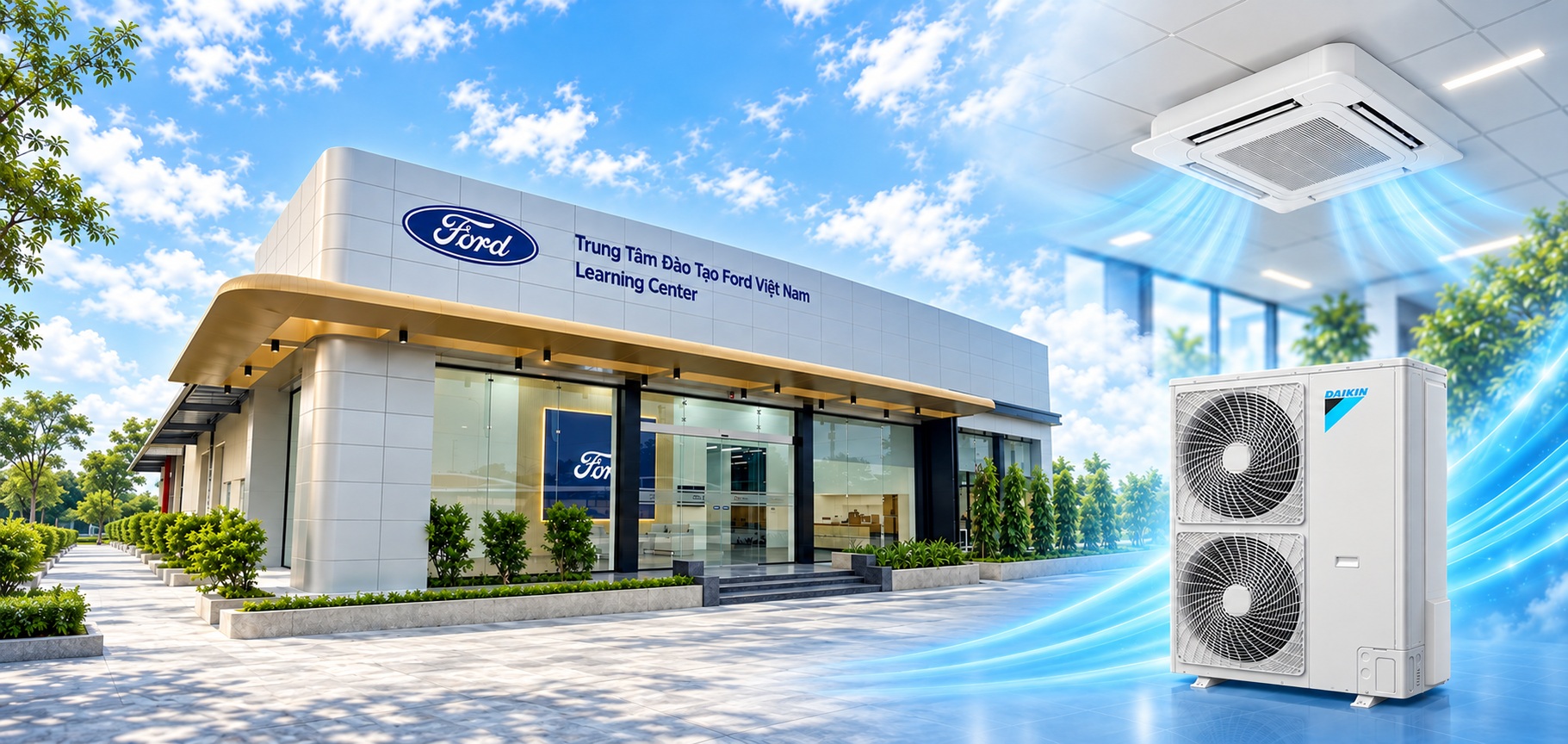 Dự án điều hòa Trung tâm Đào tạo Ford Việt Nam