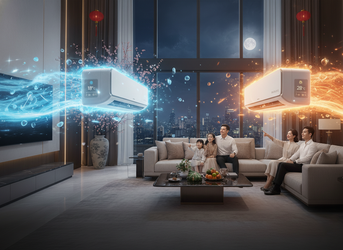 Mua Điều Hòa Đón Tết: Giải Pháp Làm Mát Và Sưởi Ấm Đẳng Cấp Cho Nhà Biệt Thự Sang Trọng