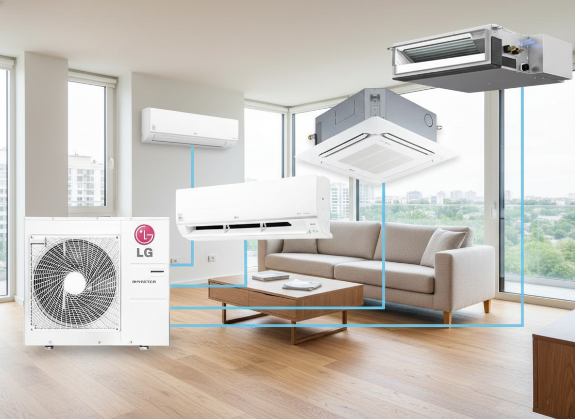 Điều hòa multi: giải pháp một đối nhiều tối ưu diện tích cho căn hộ hiện đại