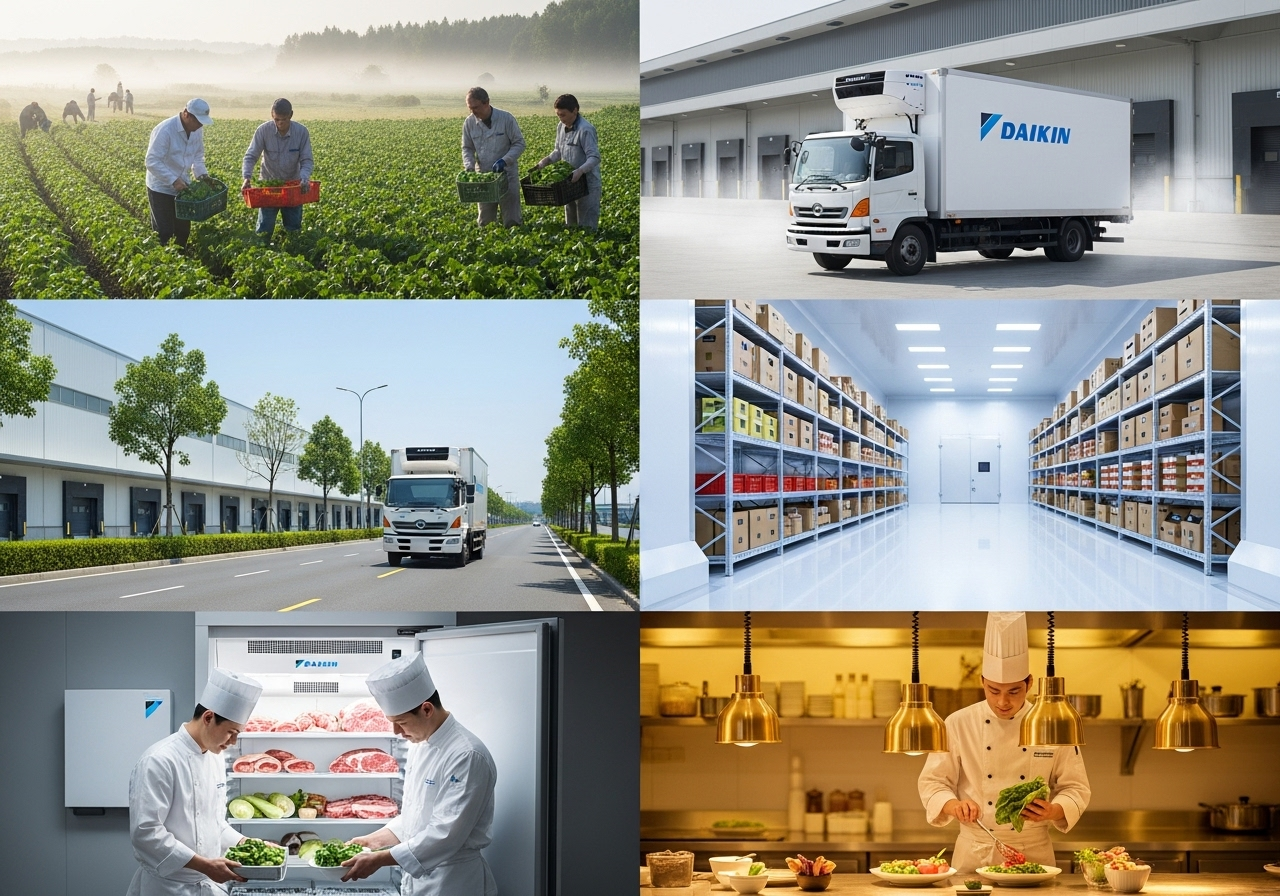 Daikin Cung Cấp Chuỗi Lạnh Liên Tục: Bảo Quản Chất Lượng Thực Phẩm Từ Nông Trại Đến Bàn Ăn