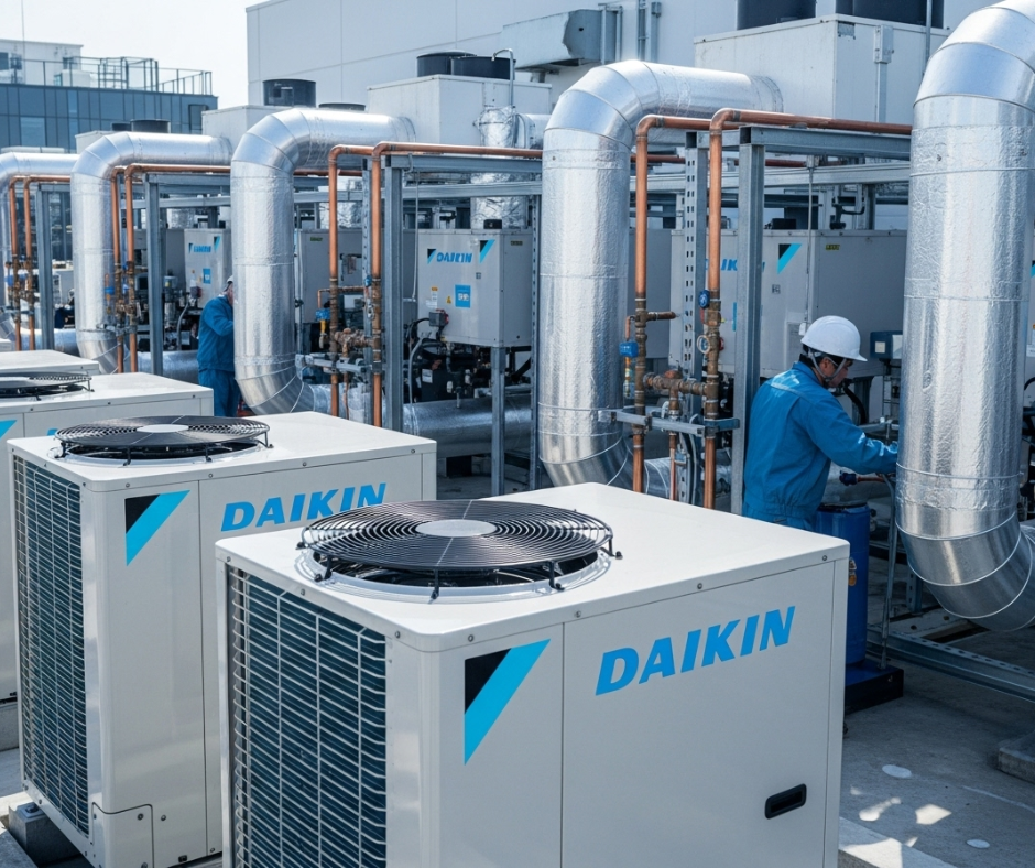 Điều hòa công nghiệp daikin: Giải pháp lạnh lớn và hiệu suất bền vững cho công nghiệp