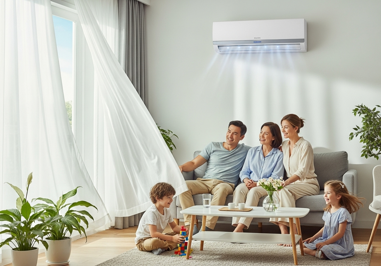 Điều hòa treo tường thế hệ mới: Nhỏ gọn, sang trọng, làm mát hiệu quả cho mọi góc nhà