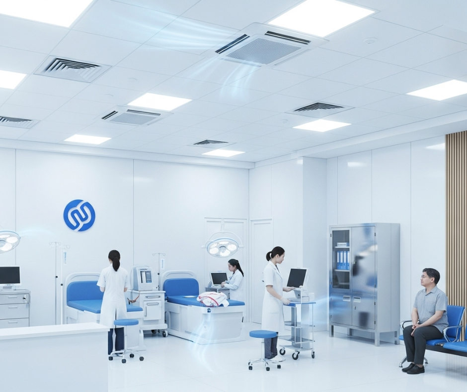 Điều hòa trung tâm cho phòng khám, bệnh viện: giải pháp kiểm soát môi trường y tế tuyệt đối