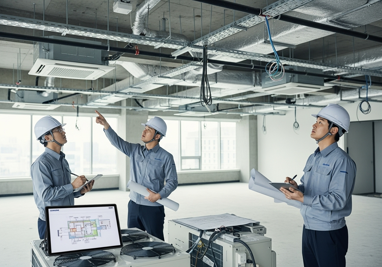 Lắp đặt điều hòa trung tâm cho tòa nhà văn phòng: Những lưu ý kỹ thuật quan trọng