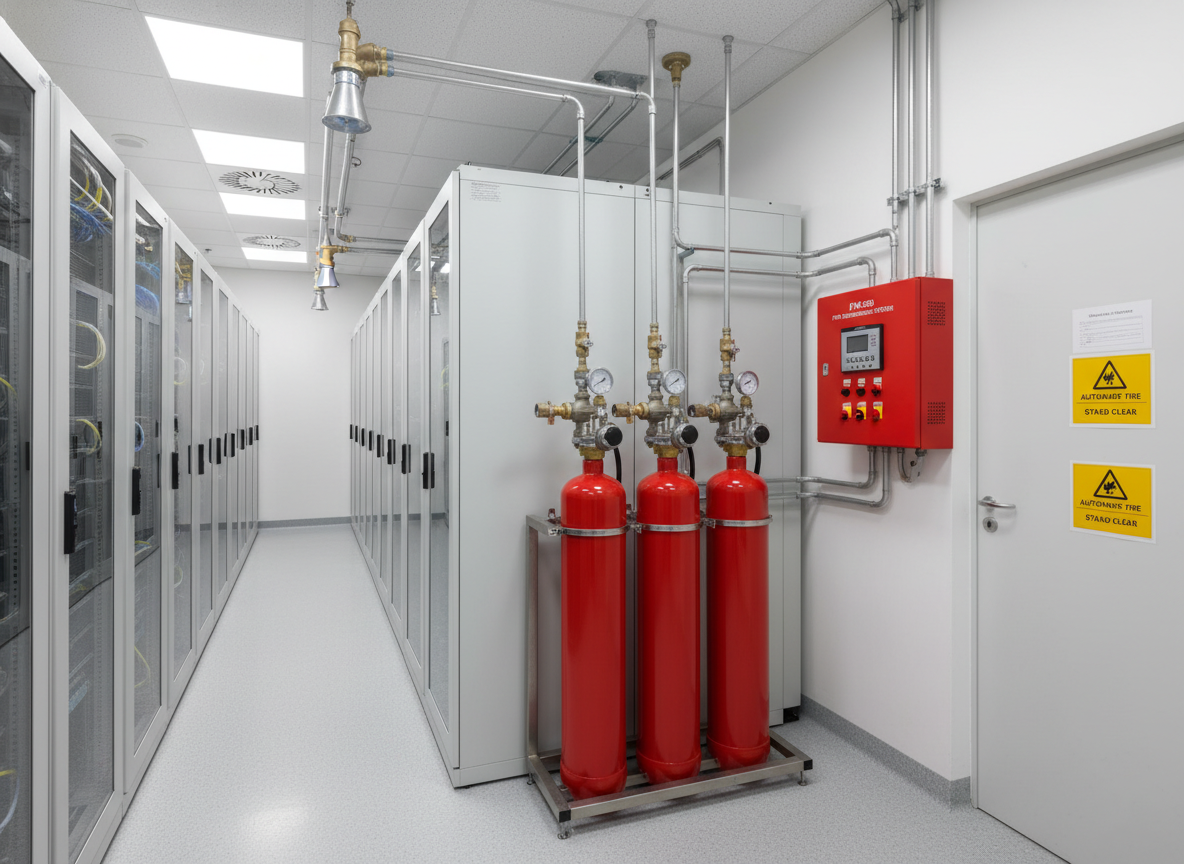 Hệ Thống Chữa Cháy FM-200: Giải Pháp Bảo Vệ Tài Sản Quan Trọng và Dữ Liệu Tối Mật
