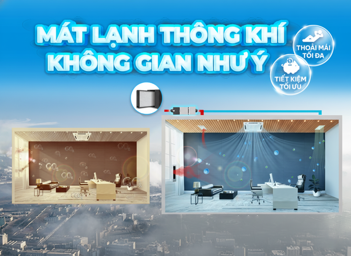 Phòng Kín Máy Lạnh Có Thiếu Oxy Không? Giải Pháp Khí Tươi Hoàn Hảo Từ Daikin
