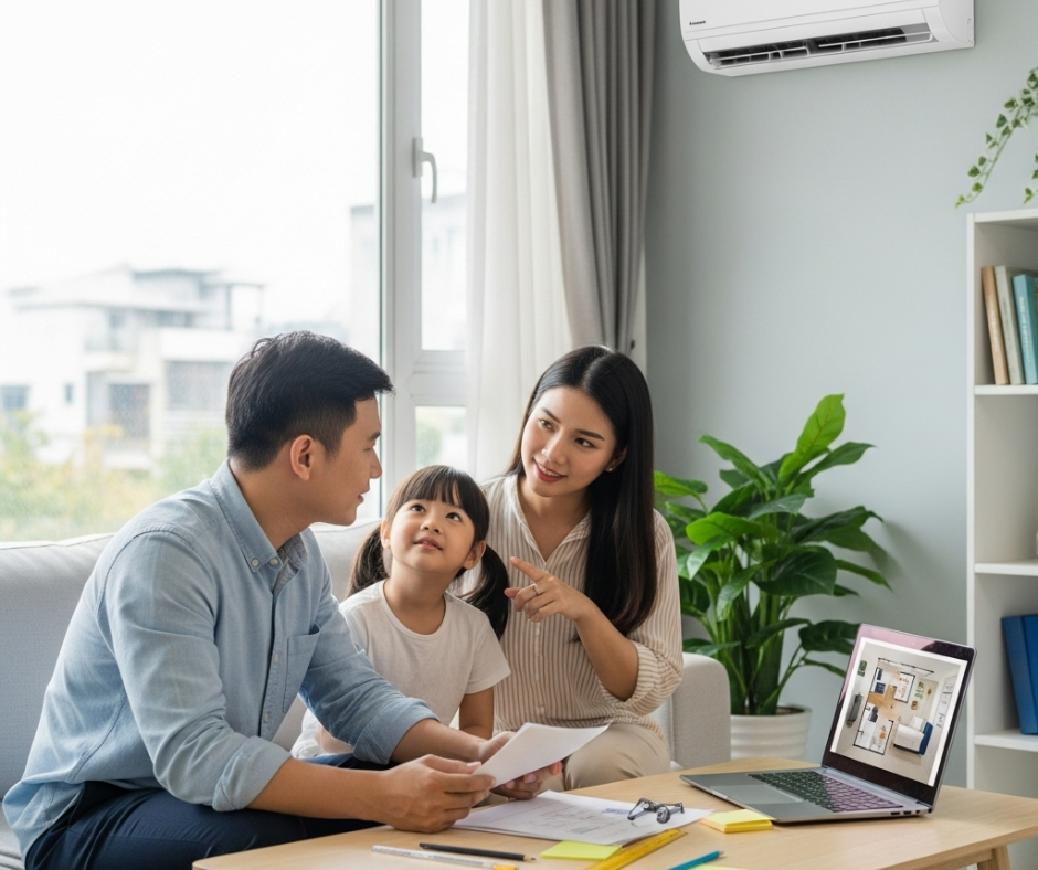 Lựa chọn công suất điều hòa treo tường phù hợp: chìa khóa tiết kiệm năng lượng và hiệu quả làm mát