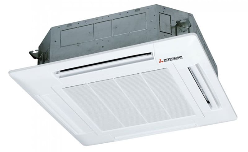 Điều Hòa Âm Trần Cassette 4 Hướng Thổi Mitsubishi Inverter 2 Chiều 30.000 BTU (FDT100VH/FDC90VNP-W +T-PSA-5BW-E ) Điều Khiển Dây RC-E5