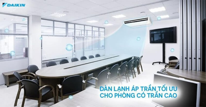 Điều Hòa Áp Trần Daikin Inverter 1 Chiều 48.000BTU (FHFC140DV1/RZFC140DY1) 3 Pha – Điều Khiển Dây BRC2E61